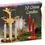 short tapers, chime candles