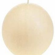 cream-colored ball candle