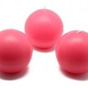 hot pink ball candles