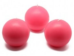 hot pink ball candles