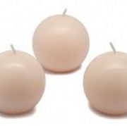Ivory/Champagne ball candle