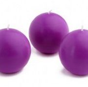 purple ball candles