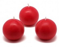 red ball candle