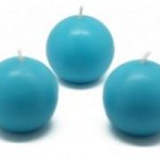 turquoise ball candles