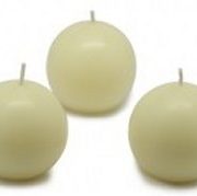 ivory ball candle