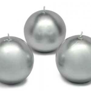 silver ball candle