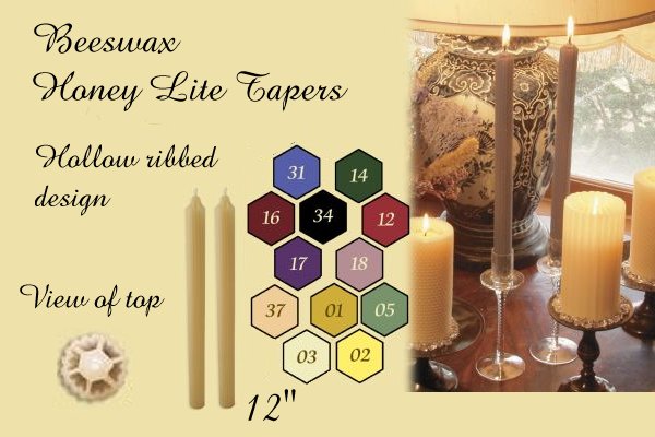 Beeswax Holly Double Spiral Tapers, 12″ x 7/8″ base, Ivory, pair,  DAD9970-50 – Wax Wizard Candles