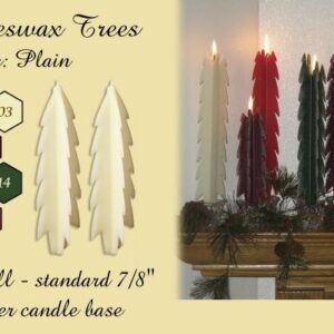 beeswax tree candles