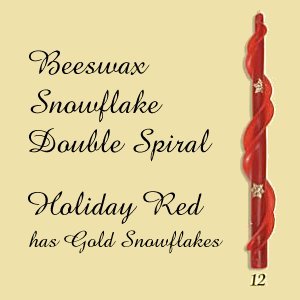 Beeswax Double Spiral Taper Candles, 12″ x 7/8″ base, pair, #DAD9970 – Wax  Wizard Candles