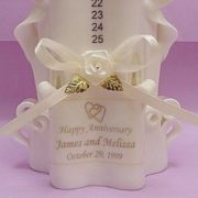 personalized anniversary candle
