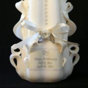 Personalized anniversary candle