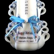 personalized label for birthday candle