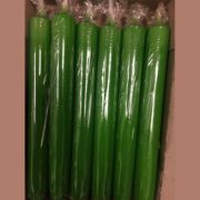 8" Dinner Tapers in medium green