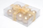 1.5 inch gold ball candles