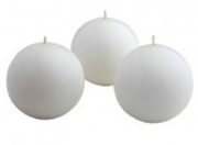 white ball candles