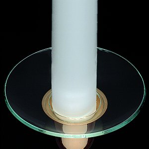 Candle bobeche with deep bowl