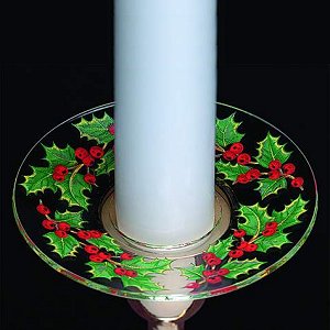 Christmas candle bobeche