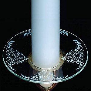 white lace candle bobeche