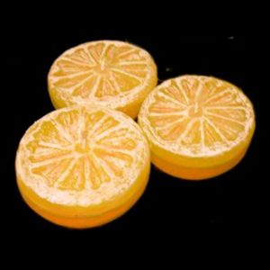 floating citrus candles