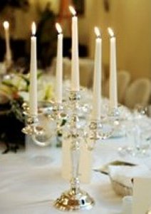 candelabra with bobeches