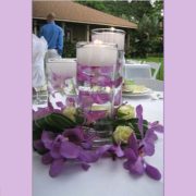 floating disc candle centerpiece