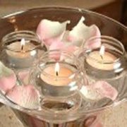 floating tealight candles centerpiece
