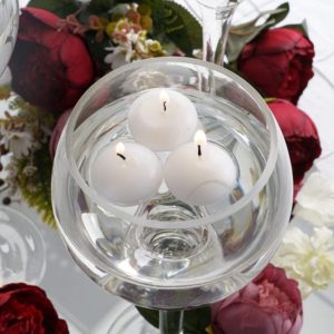 small floating disc candles