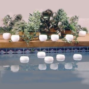 floating swimming pool candles