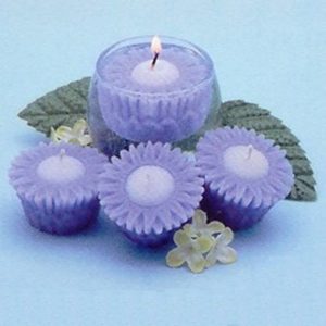 2" floating cornflower candles