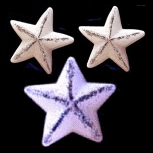 glitter star floating candles