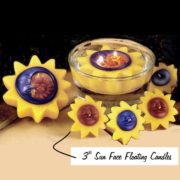 Sun face celestial floating candles