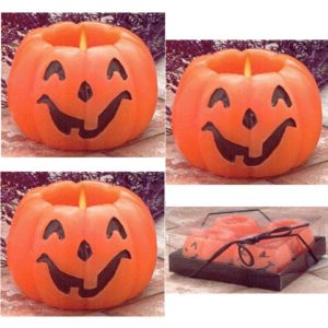 Jack-o-Lantern pumpkin candles,