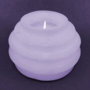 large luminary lantern candle in purple