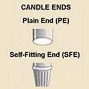 end style for taper candles