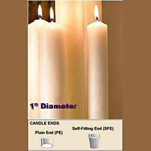 1 inch taper candle