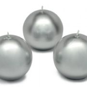silver ball candle