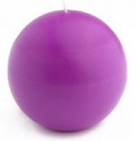 purple ball candle