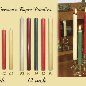 Beeswax Taper Candles
