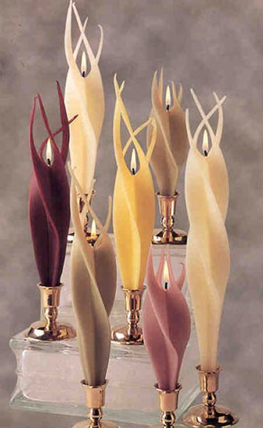 Spiral Candle Twisted Candle Taper Candles White Ivory Candles Natural  Beeswax