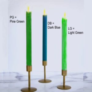 8" straight-sided dinner taper candles