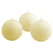 1.5" cream colored ball candles
