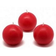 red ball candles, 1.5 inch
