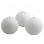1.5 inch white ball candles