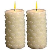 seashell pillar candles